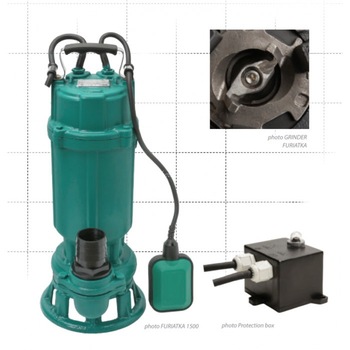 Pompa submersibila apa murdara, cu tocator si plutitor, Furiatka, Putere 1500W, Inaltime 18M, Industriala Pompa submersibila apa murdara, cu tocator si plutitor, Furiatka, Putere 1500W, Inaltime 18M, Industriala