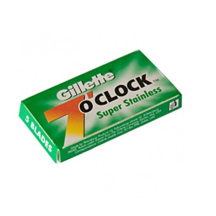Lame de ras Gillette 7 o'clock verzi