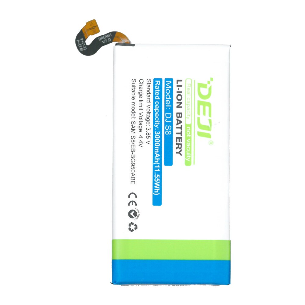 Acumulator Deji pentru Samsung Galaxy S8, 3000mAh, alb