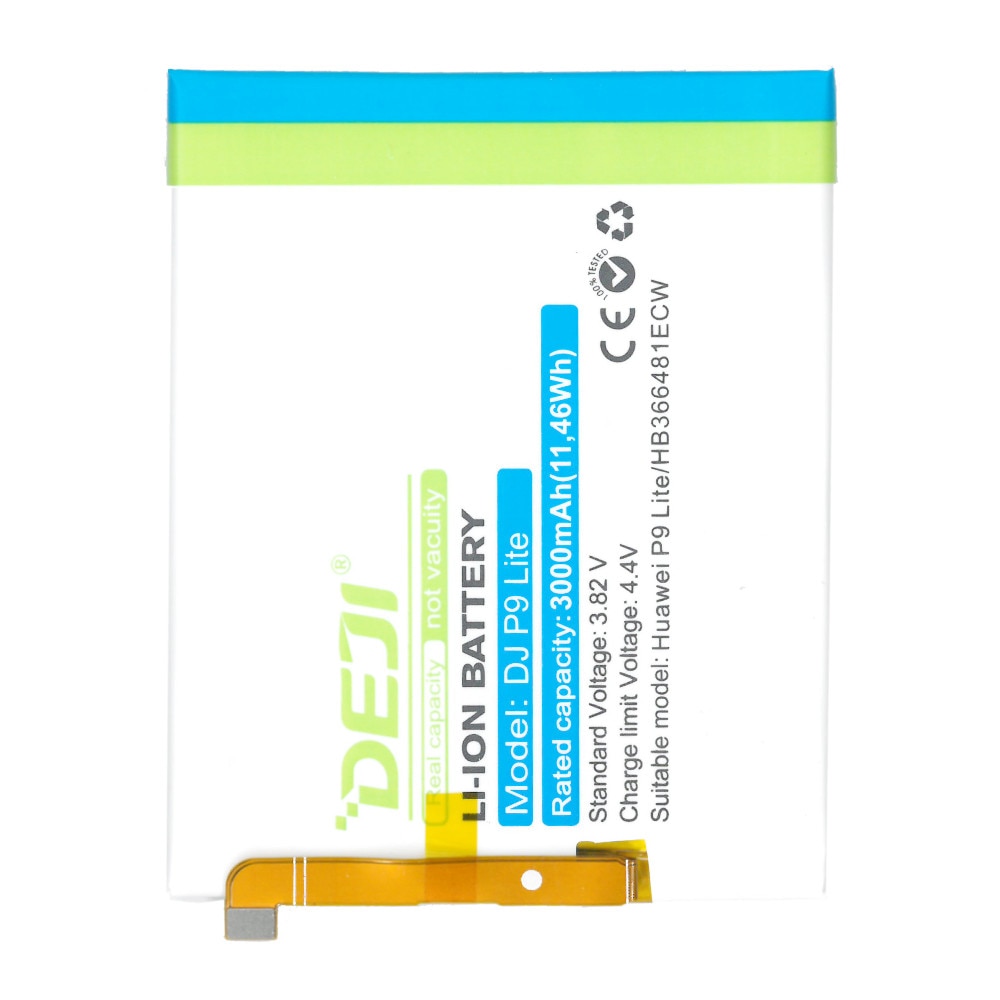 Acumulator Deji pentru Huawei Ascend P9 Lite, 3000mAh, alb