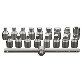 Set chei scurgere ulei 3/8''', 18 bucati, NEO Set chei scurgere ulei 3/8''', 18 bucati, NEO