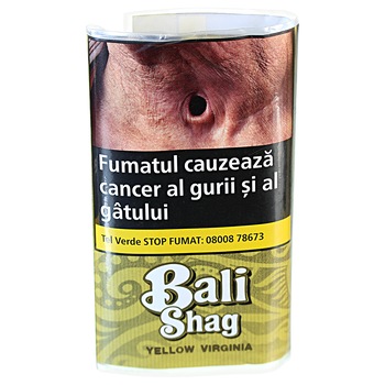 Tutun Bali Shag Yellow Virginia, 40g + Foite Natural Bucata Tutun Bali Shag Yellow Virginia, 40g + Foite Natural Bucata
