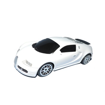 Masinuta cu telecomanda Bugatty Veyron, 26 cm, 4 directii, alb Masinuta cu telecomanda Bugatty Veyron, 26 cm, 4 directii, alb