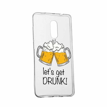 Husa pentru Motorola Moto G6 PLAY, Silicon, Slim, Let`s Get Drunk, 170 Husa pentru Motorola Moto G6 PLAY, Silicon, Slim, Let`s Get Drunk, 170