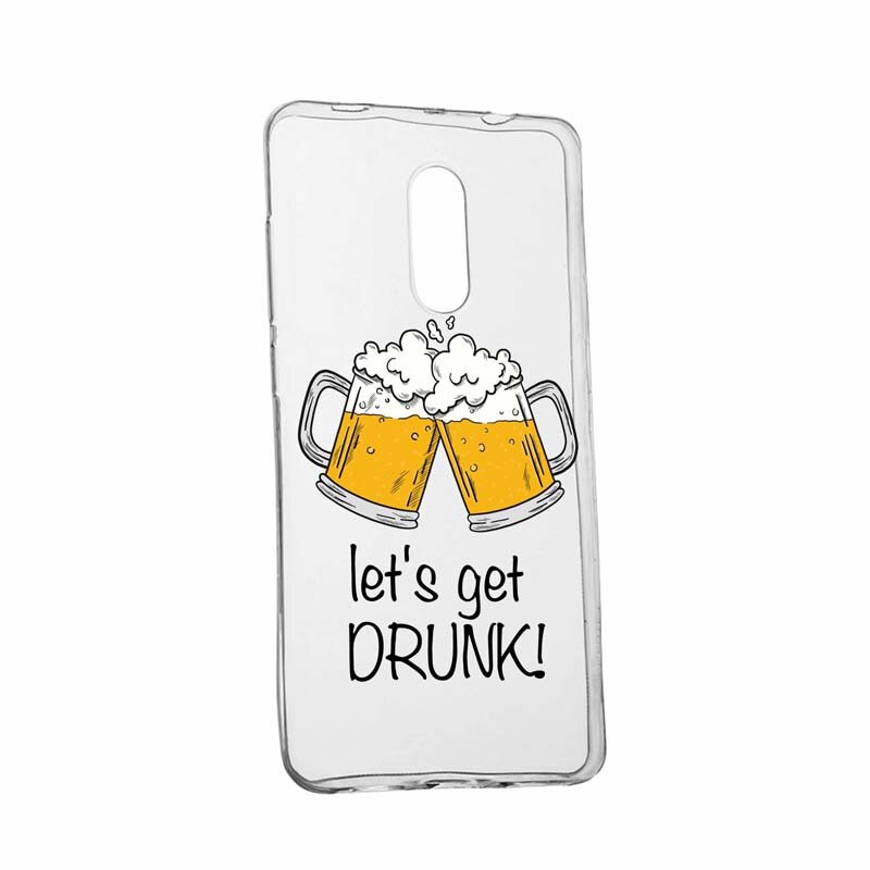 Husa pentru Huawei Mate 20 Lite, Silicon, Slim, Let`s Get Drunk, 170