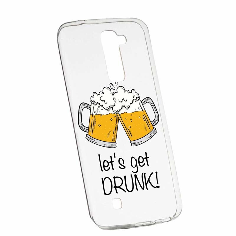 Husa pentru LG G7 ThinQ, Silicon, Slim, Let`s Get Drunk, 170