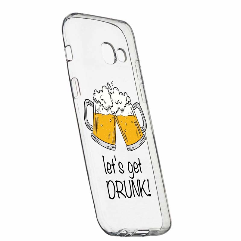 Husa pentru Samsung Galaxy A3 2017, Silicon, Slim, Let`s Get Drunk, 170