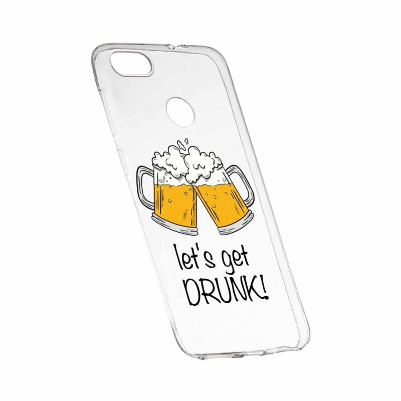 Husa pentru Huawei Y9 2018, Silicon, Slim, Let`s Get Drunk, 170