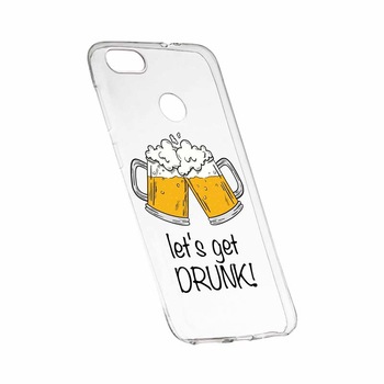 Husa pentru Huawei P9 Lite Mini / Y6 pro 2017, Silicon, Slim, Let`s Get Drunk, 170 Husa pentru Huawei P9 Lite Mini / Y6 pro 2017, Silicon, Slim, Let`s Get Drunk, 170