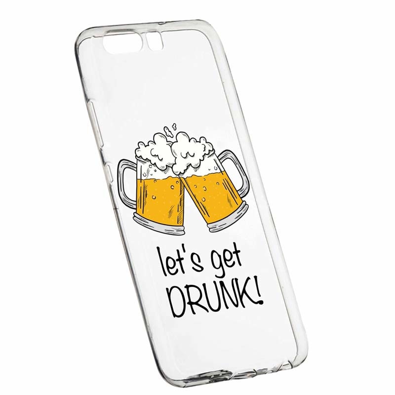 Husa pentru Huawei HONOR 9, Silicon, Slim, Let`s Get Drunk, 170
