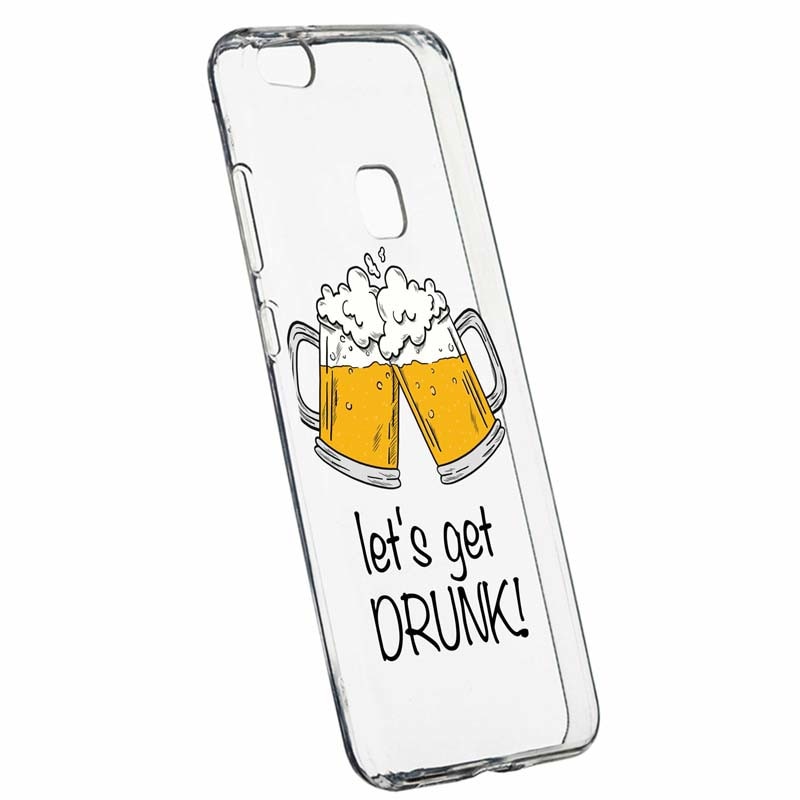 Husa pentru Huawei P10 LITE, Silicon, Slim, Let`s Get Drunk, 170