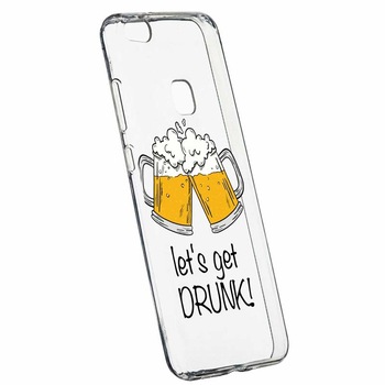 Husa pentru Huawei P10 LITE, Silicon, Slim, Let`s Get Drunk, 170 Husa pentru Huawei P10 LITE, Silicon, Slim, Let`s Get Drunk, 170