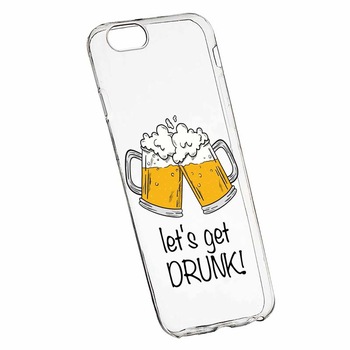 Husa pentru Xiaomi Redmi 6A, Silicon, Slim, Let`s Get Drunk, 170 Husa pentru Xiaomi Redmi 6A, Silicon, Slim, Let`s Get Drunk, 170