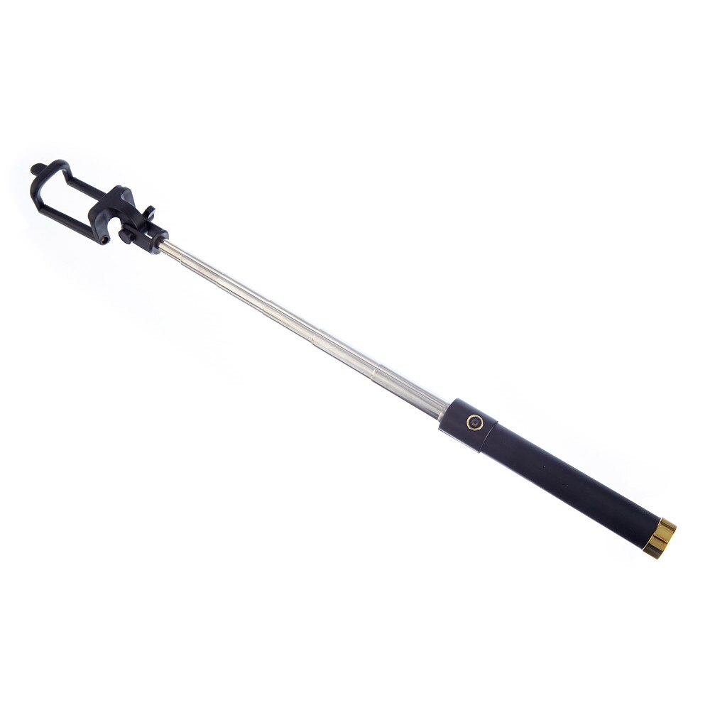 Set Selfie stick Bluetooth, 80 cm, Negru cu banda Aurie + Suport Universal de Birou Pentru Tablete sau Telefoane