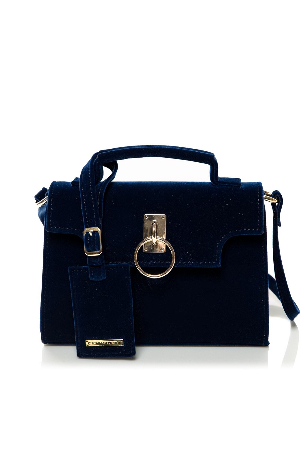 Geanta Cathias Edeline Velvet Aphrodita Bleumarin