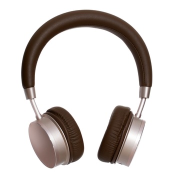 Casti audio bluetooth Remax 520-HB brown leather Casti audio bluetooth Remax 520-HB brown leather