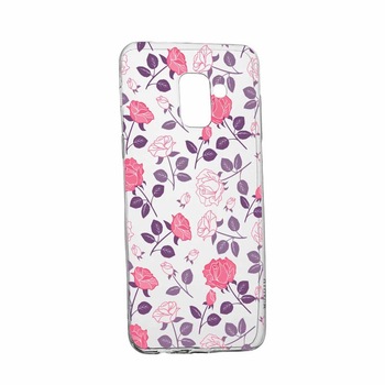 Husa pentru Samsung Galaxy A8 2018 / A5 2018, Silicon, Slim, Trandafir, 168 Husa pentru Samsung Galaxy A8 2018 / A5 2018, Silicon, Slim, Trandafir, 168