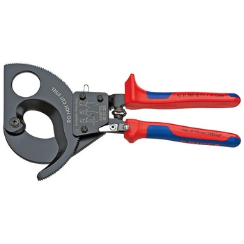 Foarfeca cu clichet pentru taiat cabluri, KNIPEX, 280 mm Foarfeca cu clichet pentru taiat cabluri, KNIPEX, 280 mm
