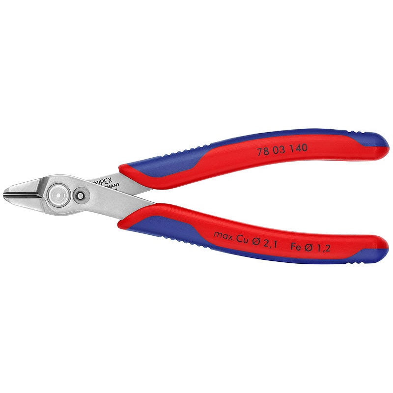 Cleste sfic electronica, inox, KNIPEX Super Knips XL, 140 mm