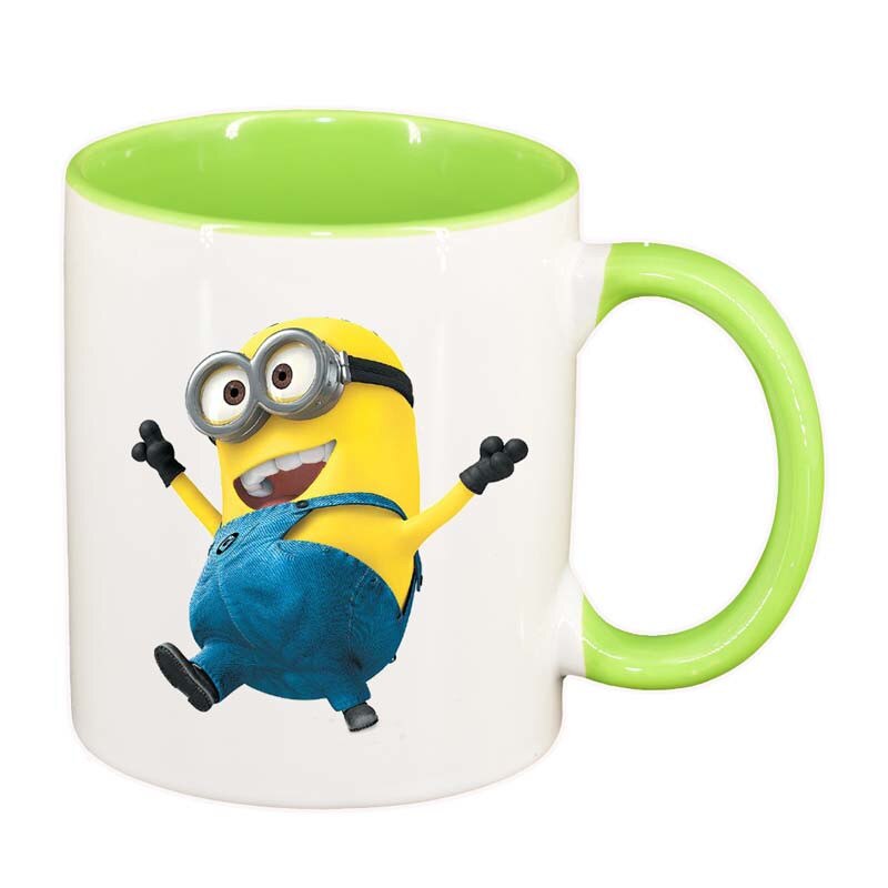 Cana Minion, interior verde deschis, 330ml, D16