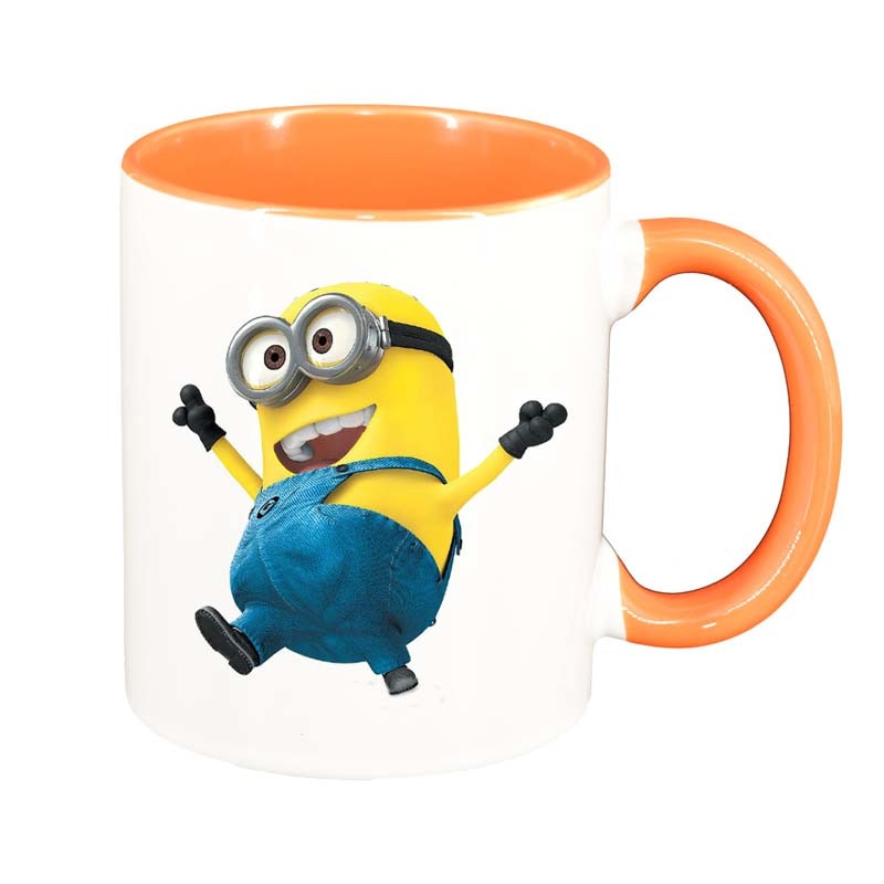Cana Minion, interior portocaliu, 330ml, D16
