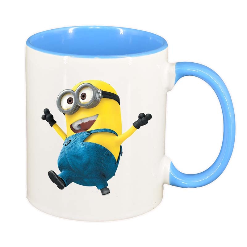 Cana Minion, interior albastru, 330ml, D16