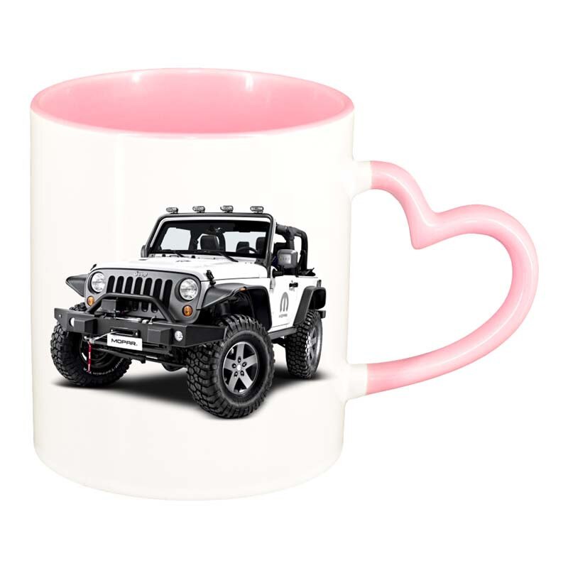 Cana Jeep, interior roz, maner inima, 330ml, D17