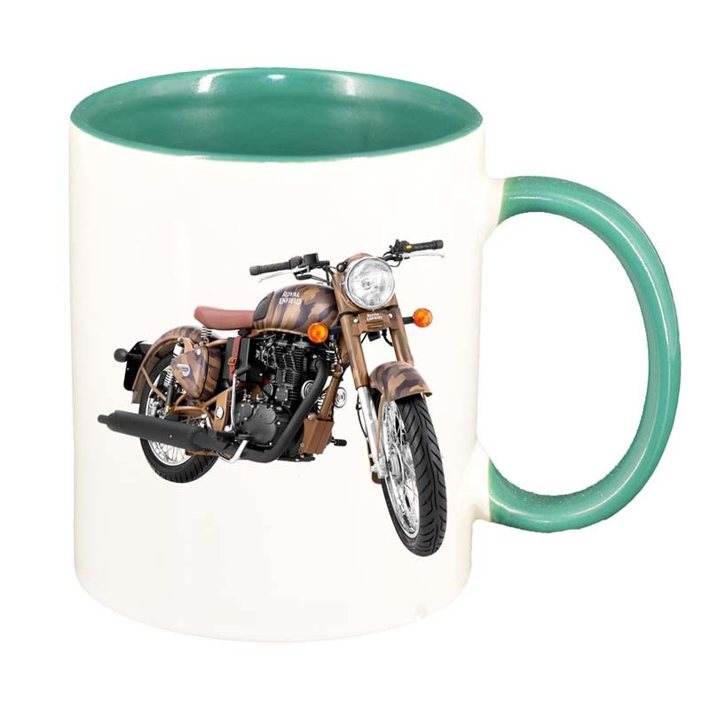 Cana Old School, interior verde, 330ml, D18