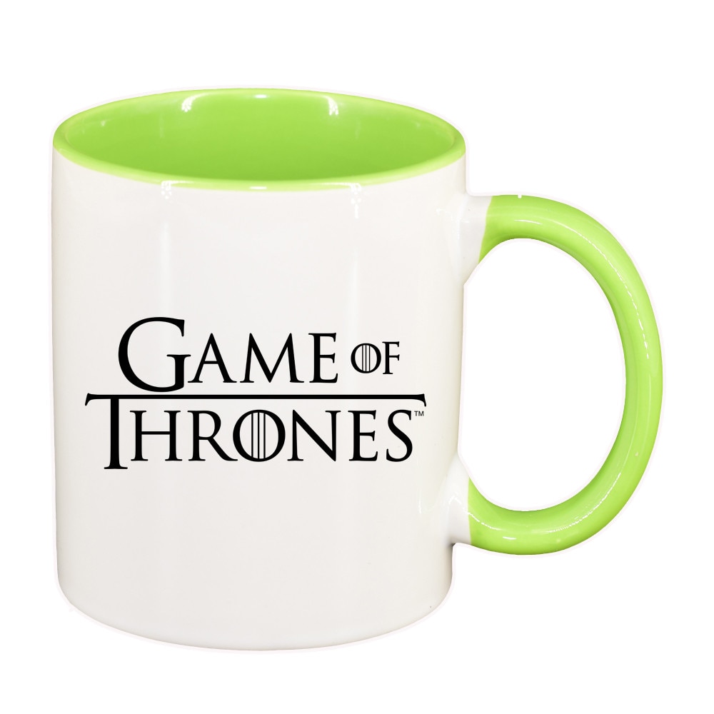 Cana personalizata, GOT, interior verde, ceramica, 330 ml