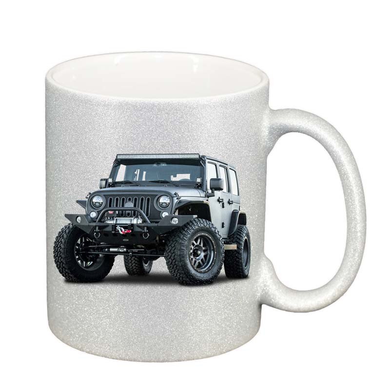 Cana Jeep, argintiu sidefata glitter, 330ml, D20