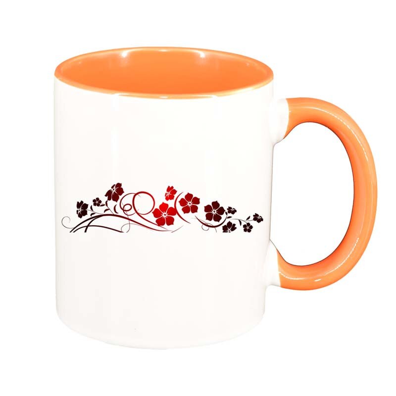 Cana Flower, interior portocaliu, 330ml, D21