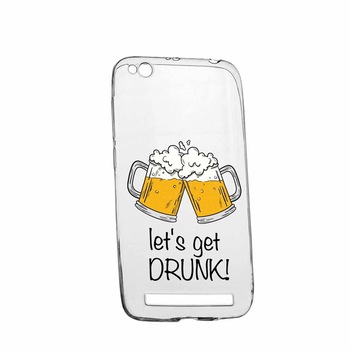 Husa pentru Xiaomi Redmi 4A, Silicon, Slim, Let`s Get Drunk, 170 Husa pentru Xiaomi Redmi 4A, Silicon, Slim, Let`s Get Drunk, 170