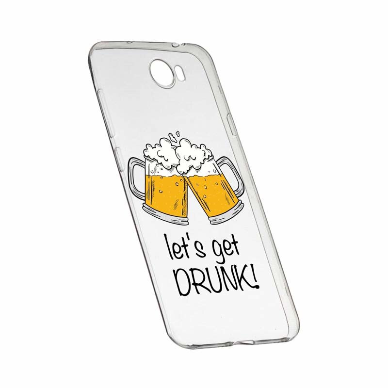 Husa pentru Huawei Y7 / Enjoy 7 Plus / Nova Lite Plus 2017, Silicon, Slim, Let`s Get Drunk, 170