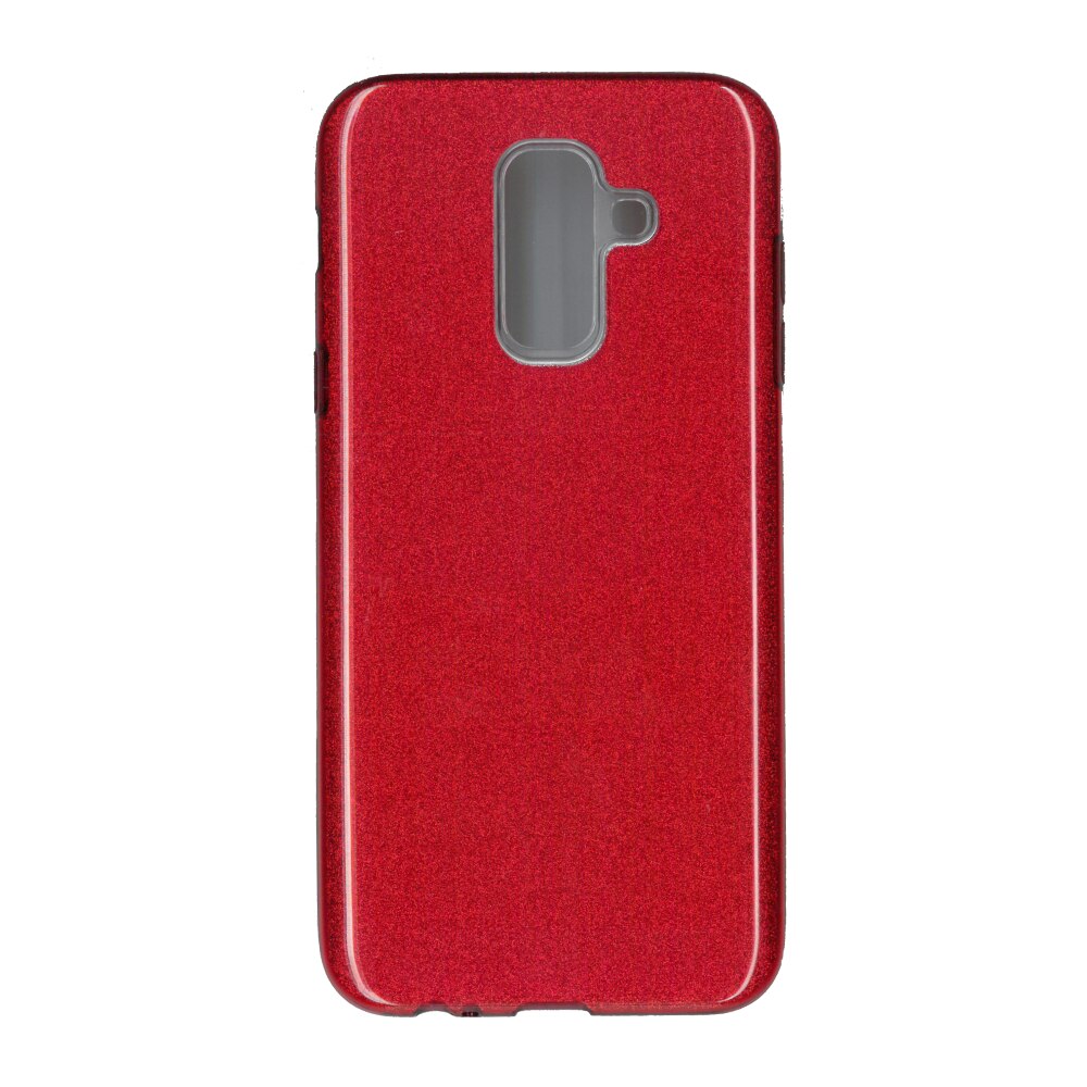 Husa de protectie spate EuroCELL Shiny pentru Samsung Galaxy A6 Plus 2018, rosu