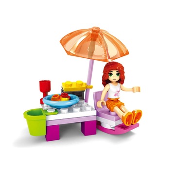 Set de constructie ,Zola®, fetita la plaja, 31 piese + 1 figurina Set de constructie ,Zola®, fetita la plaja, 31 piese + 1 figurina