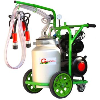 Mulgatoare Gardelina T130 Aluminiu 40L, pahare PLASTIC, 8-10 bovine / h, 1 post, 180l/min, 550W Mulgatoare Gardelina T130 Aluminiu 40L, pahare PLASTIC, 8-10 bovine / h, 1 post, 180l/min, 550W