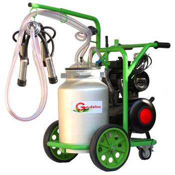 Mulgatoare Gardelina T130 Aluminiu 40L, pahare ALUMINIU, 8-10 bovine / h, 1 post, 180l/min, 550W Mulgatoare Gardelina T130 Aluminiu 40L, pahare ALUMINIU, 8-10 bovine / h, 1 post, 180l/min, 550W