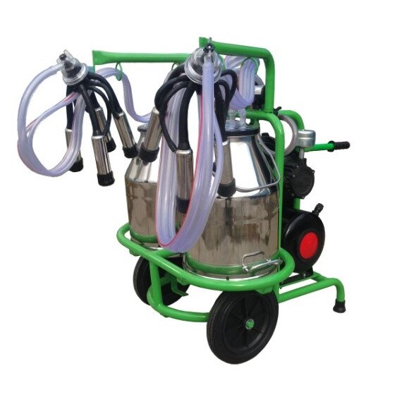 Mulgatoare Gardelina T230X2 Inox 30L, pahare ALUMINIU, 16-20 bovine / h, 2 posturi, 180l/min, 550W