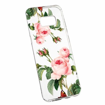 Husa pentru Apple iPhone XS Max, Silicon, Slim, Trandafir, 172 Husa pentru Apple iPhone XS Max, Silicon, Slim, Trandafir, 172