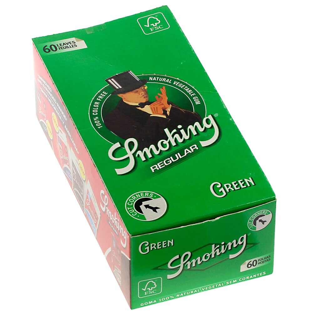 Foite Rulat Smoking Regular Green, 50 bucati