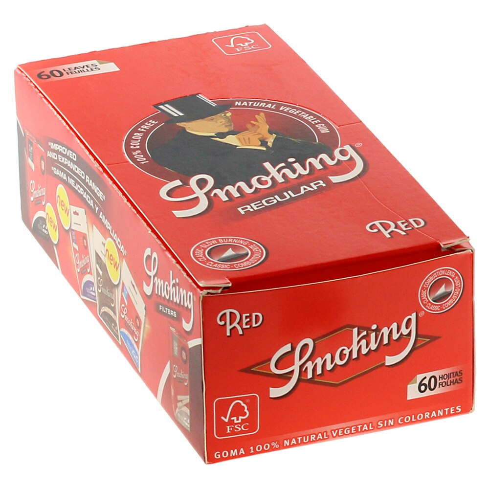 Foite Rulat Smoking Regular Red, 50 bucati
