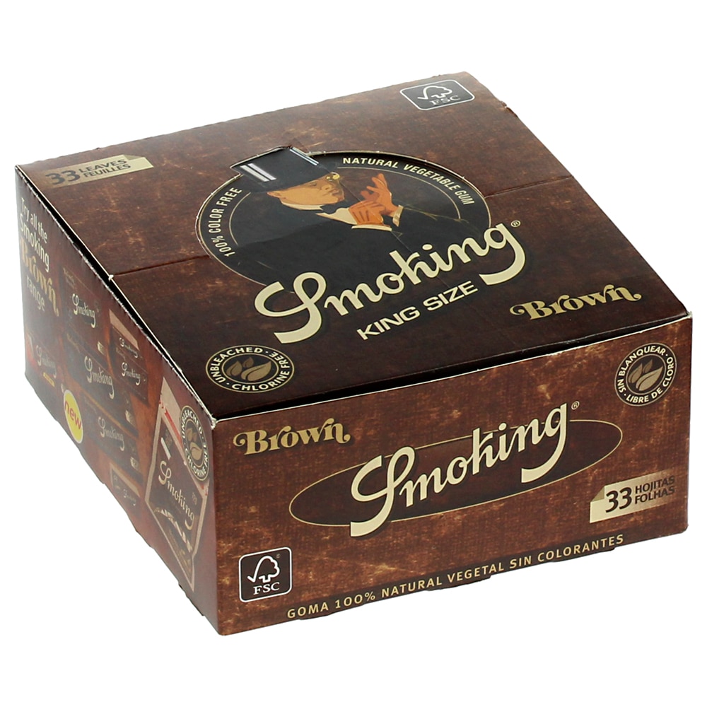 Foite Rulat Smoking King Size Brown, 50 bucati