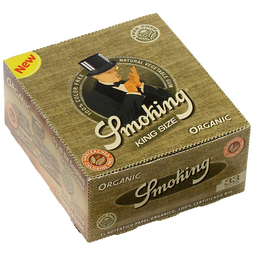 Foite Rulat Smoking King Size Organic, 50 bucati