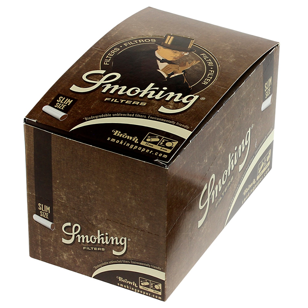 Filtre Tigarete Smoking Filters Brown Slim, 10 bucati