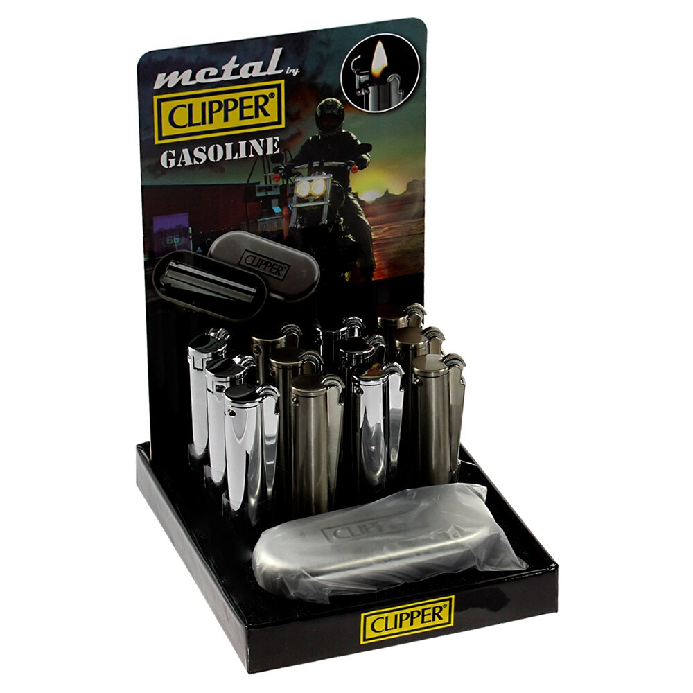 Bricheta pe Gaz Clipper Large Metal, 12 bucati