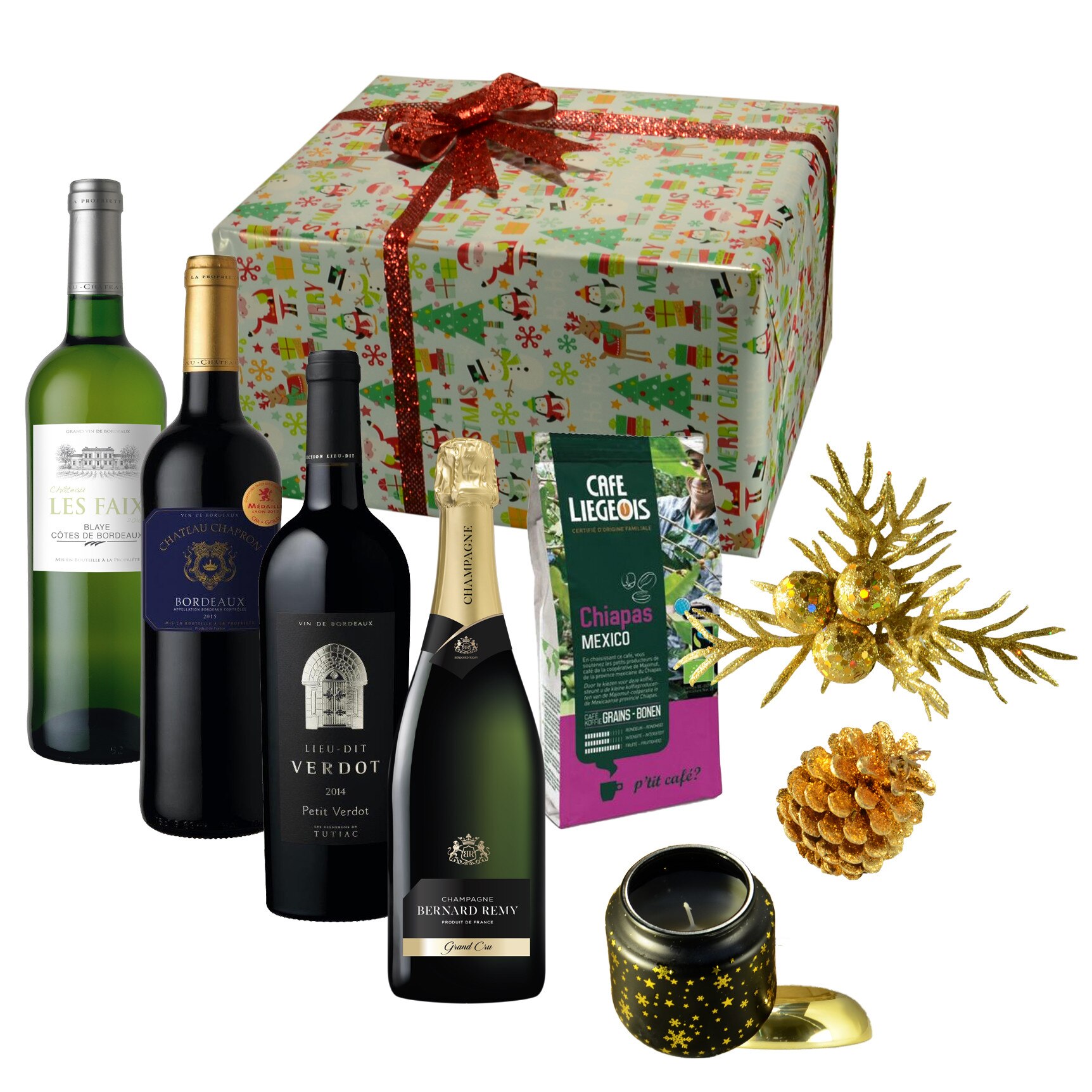 Pachet cadou Champagne/Bordeaux