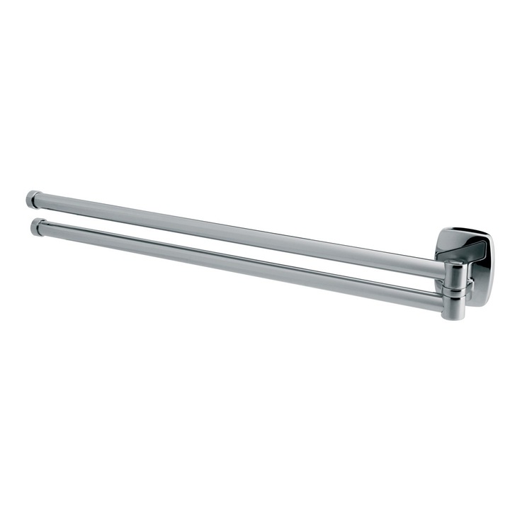 Suport de baie, pentru prosop Bisk mobil, cu doua brate