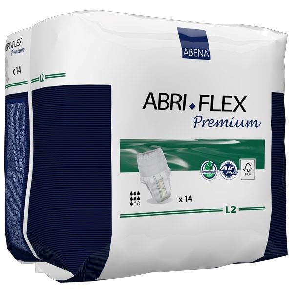 Scutec Abena Abri Flex Premium L2 pentru adulti, tip chilot, absorbtie 1900 ml, 14 buc