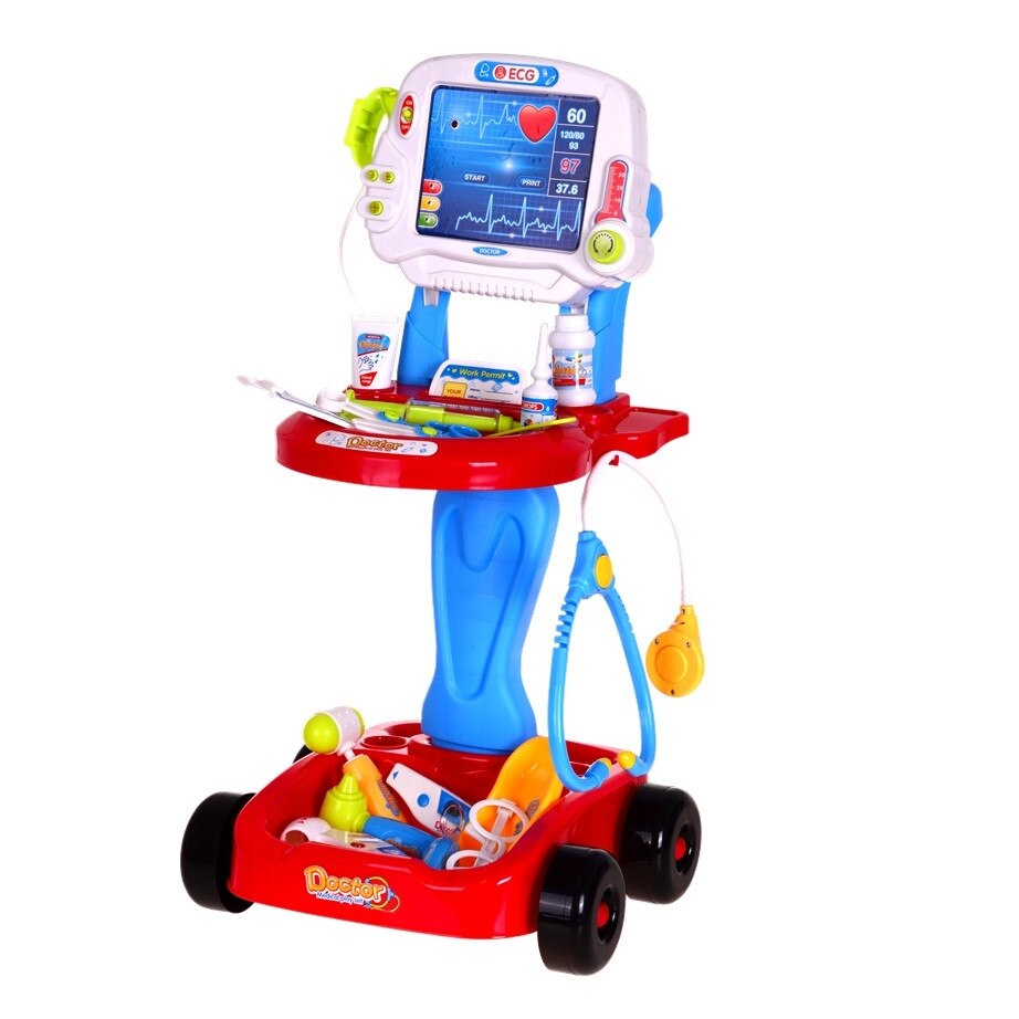 Centru de activitatii MagStar Cabinetul Micului tau Doctor, Diverse accesorii (Aparat EKG, Seringa, Stetoscop, etc), Varsta +36 luni, Multicolor