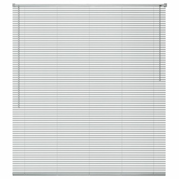 Jaluzea pentru fereastra, control prin bagheta rotoare, vidaXL, Aluminiu, 80 x 130 cm, Argintiu Jaluzea pentru fereastra, control prin bagheta rotoare, vidaXL, Aluminiu, 80 x 130 cm, Argintiu